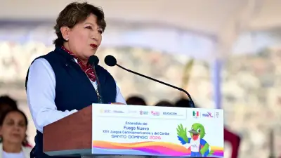 Delfina Gómez enciende el Fuego Nuevo en Teotihuacán para Juegos Centroamericanos 2026