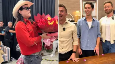 Elenco de 'Malcolm el de en medio' recibe inesperado ramo de 'Flores El Patrón' en México