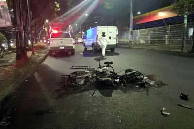 Fallece motociclista tras violento choque en Coyoacán; investigan causas