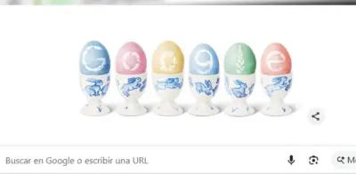 Google celebra la Pascua 2026 con un doodle especial de huevos de chocolate