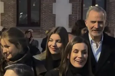 Los Reyes de España Felipe y Letizia sorprenden en la Semana Santa de Madrid