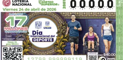 Lotería Nacional lanza sorteo 2881 conmemorando el Día del Deporte para la Paz