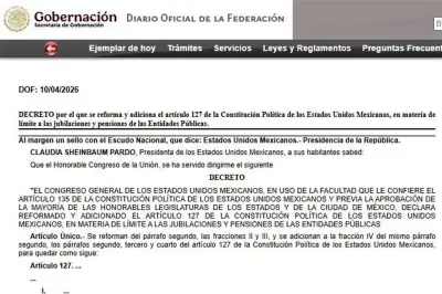 México promulga la eliminación de pensiones doradas para funcionarios públicos