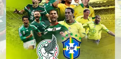 México y Brasil reviven su rivalidad en partido de leyendas del fútbol