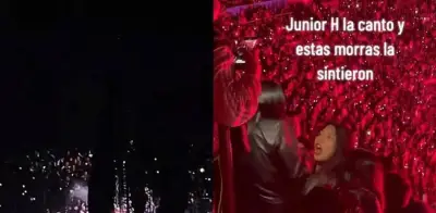 Pelea entre fans de Junior H en La México durante su concierto