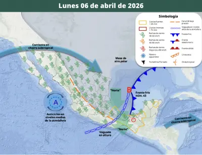 Pronóstico del clima: Lluvias intensas y granizo afectarán México del 6 al 9 de abril