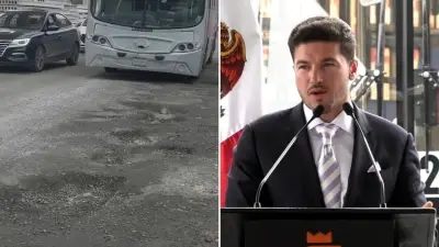 Samuel García se compromete a reparar baches en Miguel Alemán en 45 días