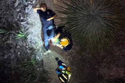 Se fractura el tobillo tras sufrir una caída en la Huasteca Potosina