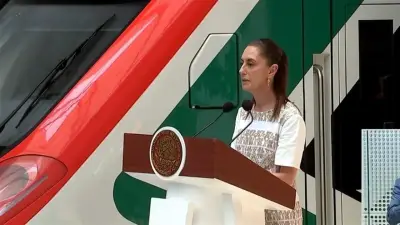 Sheinbaum inaugura tren al AIFA en CDMX