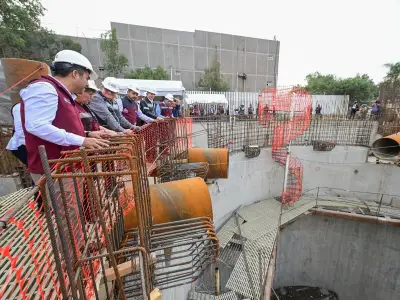 Supervisa Delfina Gómez construcción de Cárcamo de Bombeo en Edomex