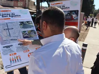 Tlajomulco invierte 19.4 millones en rehabilitación vial y servicios sociales en Lomas de San Agustín