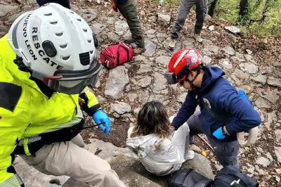 Turista sufre caída en el Cerro de la Silla durante paseo recreativo