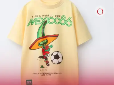 Zara recibe tarjeta roja por errores históricos en playera retro del Mundial 86