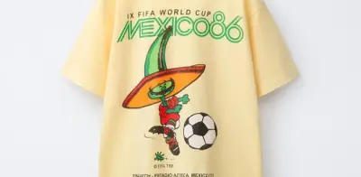 Zara reprueba historia futbolística con playera del Mundial México 1986 llena de errores