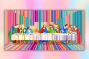 Artista Mexicana Reinterpreta 'La Última Cena' con Elementos Contemporáneos y Críticas Sociales