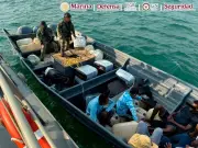 Aseguran casi una tonelada de cocaína frente a costas de Puerto Chiapas