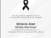 Asesinan a consejero del PRI Jalisco en ataque de sicarios frente a bufete jurídico