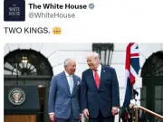 Casa Blanca llama 'dos reyes' a Trump y Carlos III; críticas por narcisismo