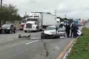 Colapsa carambola en carretera a Laredo: múltiples vehículos involucrados