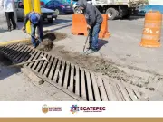Ecatepec intensifica limpieza de drenajes ante temporada de lluvias para prevenir inundaciones