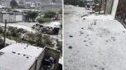 Fuerte granizada sorprende a Cuautitlán Izcalli y Tultitlán, causando inundaciones y daños