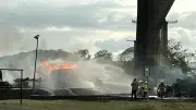 Incendio en Puente de las Américas de Panamá deja un fallecido y cuatro heridos