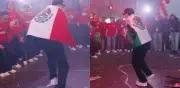 Mateo Chávez celebra título en Países Bajos con pasos de baile y bandera mexicana