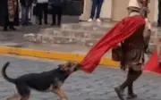 Perrito callejero se convierte en héroe viral al defender a Jesús en viacrucis de Coahuila