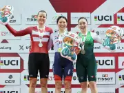 Yareli Acevedo gana bronce en ómnium en Copa del Mundo de Ciclismo de Pista