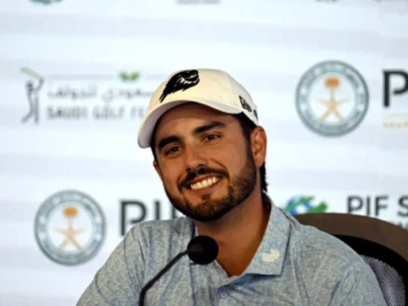 Abraham Ancer y Santiago De la Fuente en el Korea Open Golf Championship