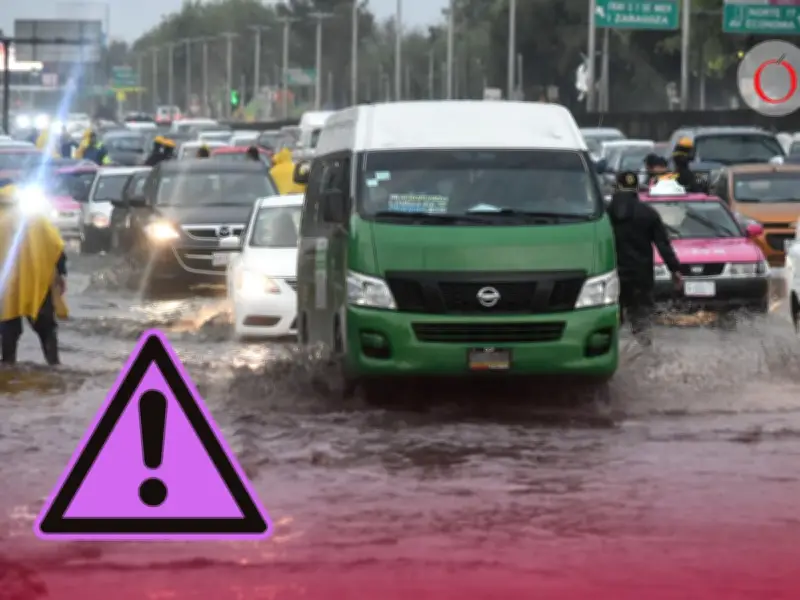Alerta Púrpura en CDMX por lluvias críticas continúa este martes