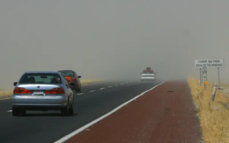 Alertan por tolvaneras en autopista Guadalajara-Colima: riesgos viales
