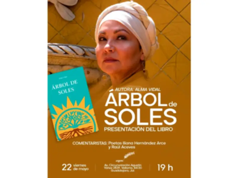 Alma Vidal presenta su poemario Árbol de Soles en SOGEM Guadalajara