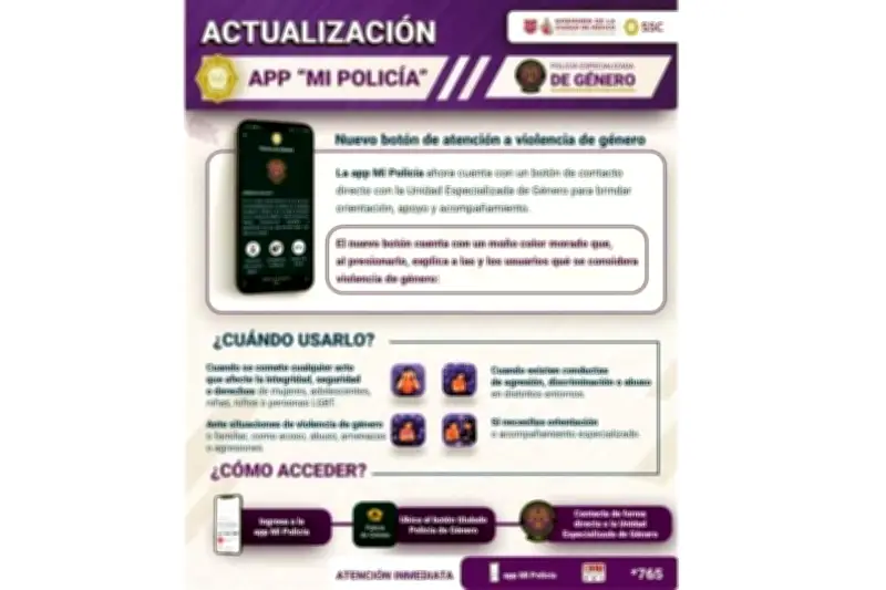 App Mi Policía suma función para atender violencia de género