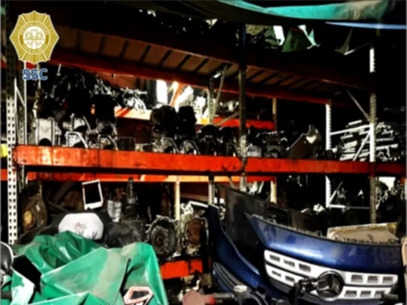 Aseguran 5 toneladas de autopartes en cateos en GAM; dos detenidos