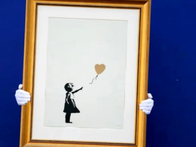 Banksy subastará óleo 'Girl and Balloon' en Nueva York por hasta 18 mdd