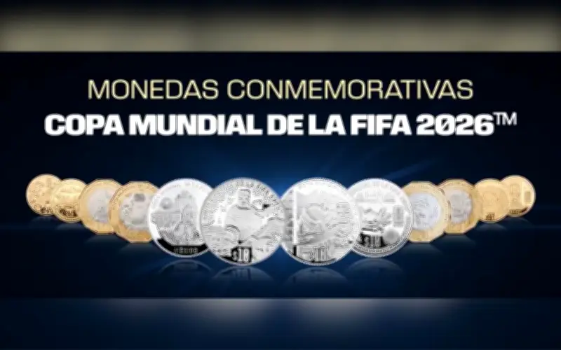 Banxico lanza 12 monedas conmemorativas del Mundial 2026