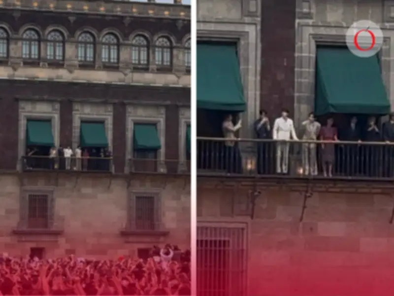 BTS saluda desde Palacio Nacional con Sheinbaum en hecho histórico
