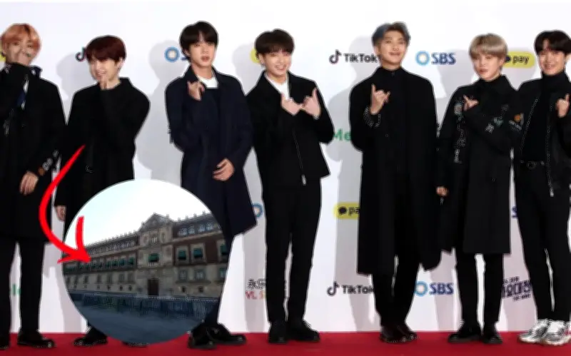 BTS se reúne con Sheinbaum: horario y saludo en balcón de Palacio Nacional