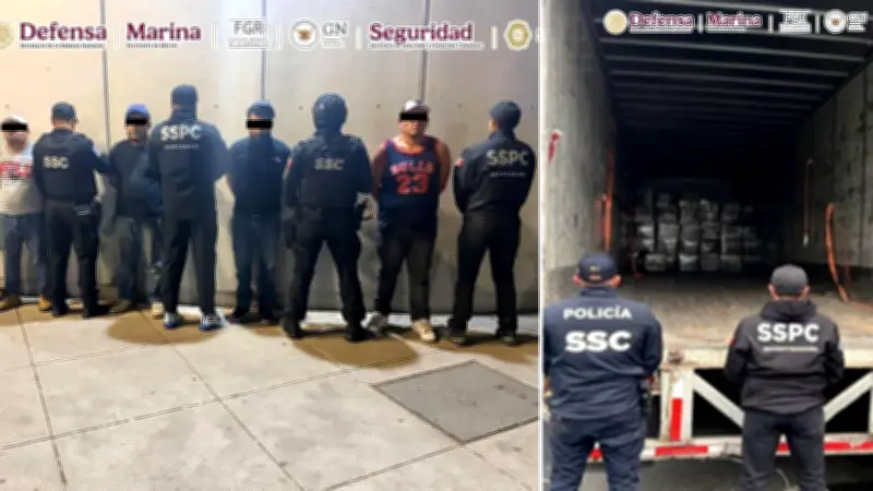 Caen 4 con 1.2 toneladas de droga oculta en cajas de huevo en CDMX