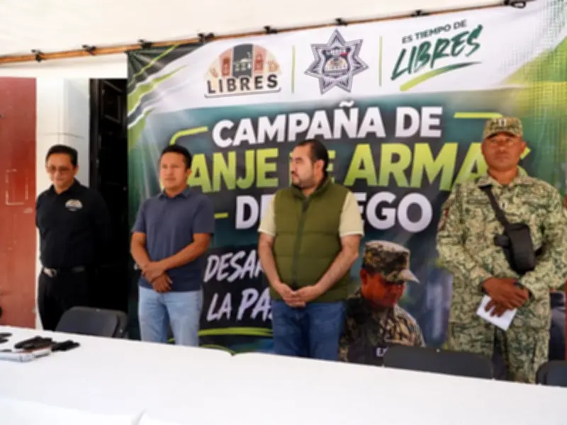 Campaña "Sí al Desarme, Sí a la Paz" llega a Puebla para fortalecer seguridad