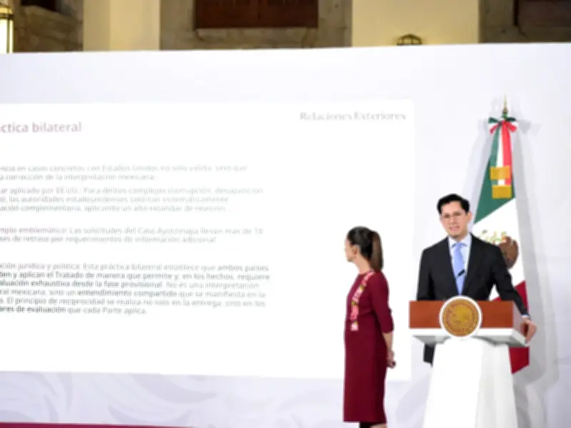 Canciller Velasco defiende legalidad en extradiciones con EU