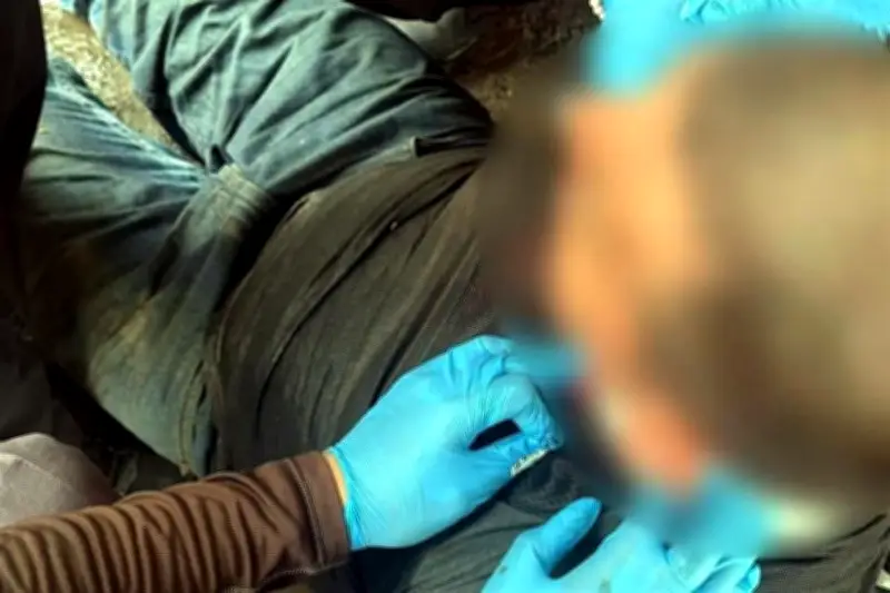 Capturan a hombre que atentaba contra su vida con cuchillo en Nuevo León