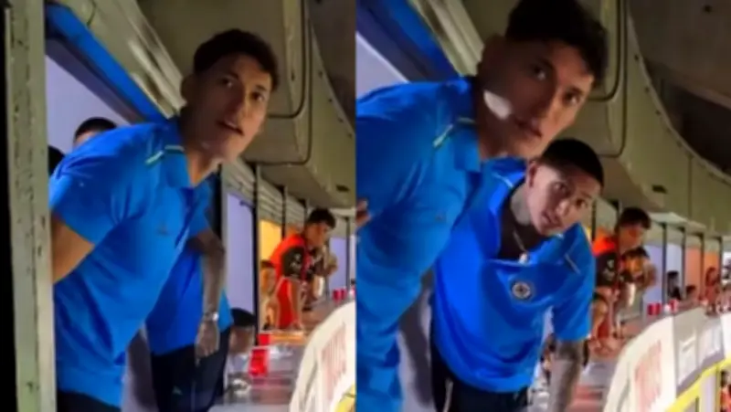 Chiquete Orozco se enfrenta a aficionado del Atlas en el Estadio Jalisco