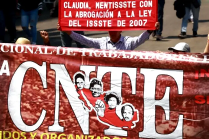 CNTE amaga con protesta en Palenque durante visita de Sheinbaum
