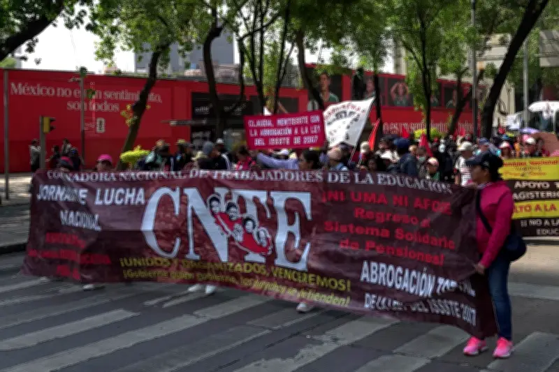 CNTE anuncia ruta de marcha del Día del Maestro en CDMX