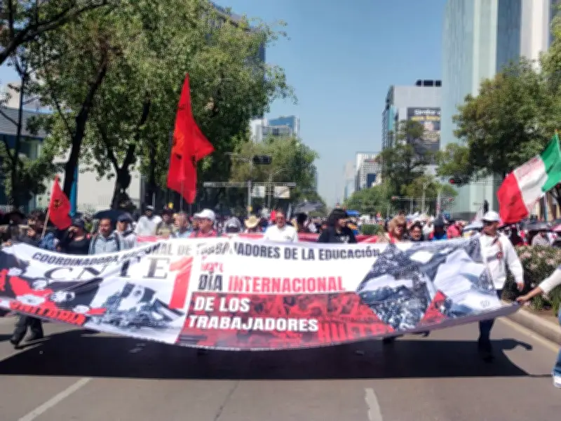 CNTE Sección 7 exige a Sheinbaum plazas y mejor infraestructura escolar