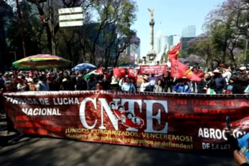 CNTE y Marx Arriaga alistan marcha por el Día del Maestro