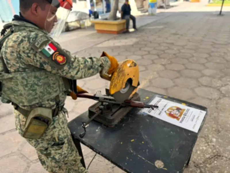 Desarme Voluntario Sinaloa recolecta 45 armas y 9,123 municiones