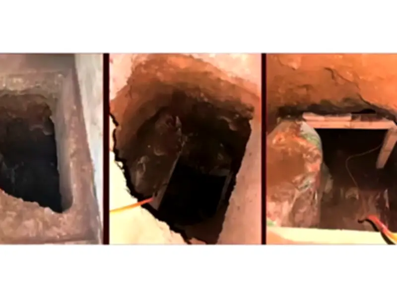 Descubren túnel clandestino para robo de combustible en Pachuca